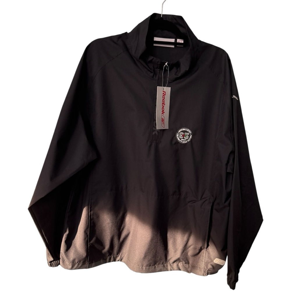 Reebok 1/4 Zip Windshirt Jacket Black Men’s Large Mike McCarthy Golf Outing 2007 - Picture 1 of 9